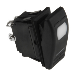 Переключатель двухпозиционный ON-OFF 12 В/16А 4Р с подсветкой (AES111854)